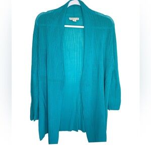 ColdWater Creek turquoise blue cardigan size 10/12